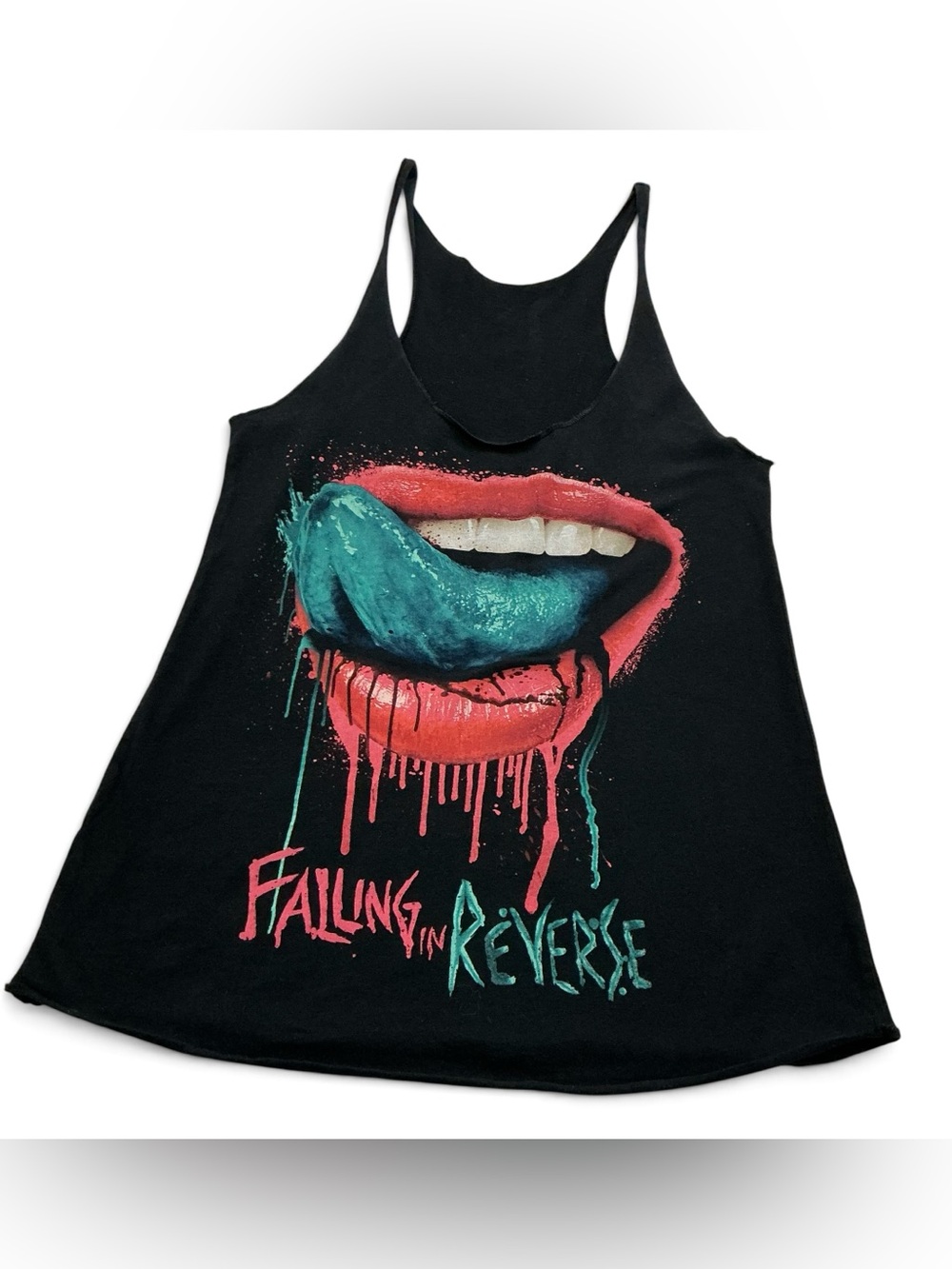 Falling In Reverse Graphic Tank Top Band Tee Size Medium Black EPOC